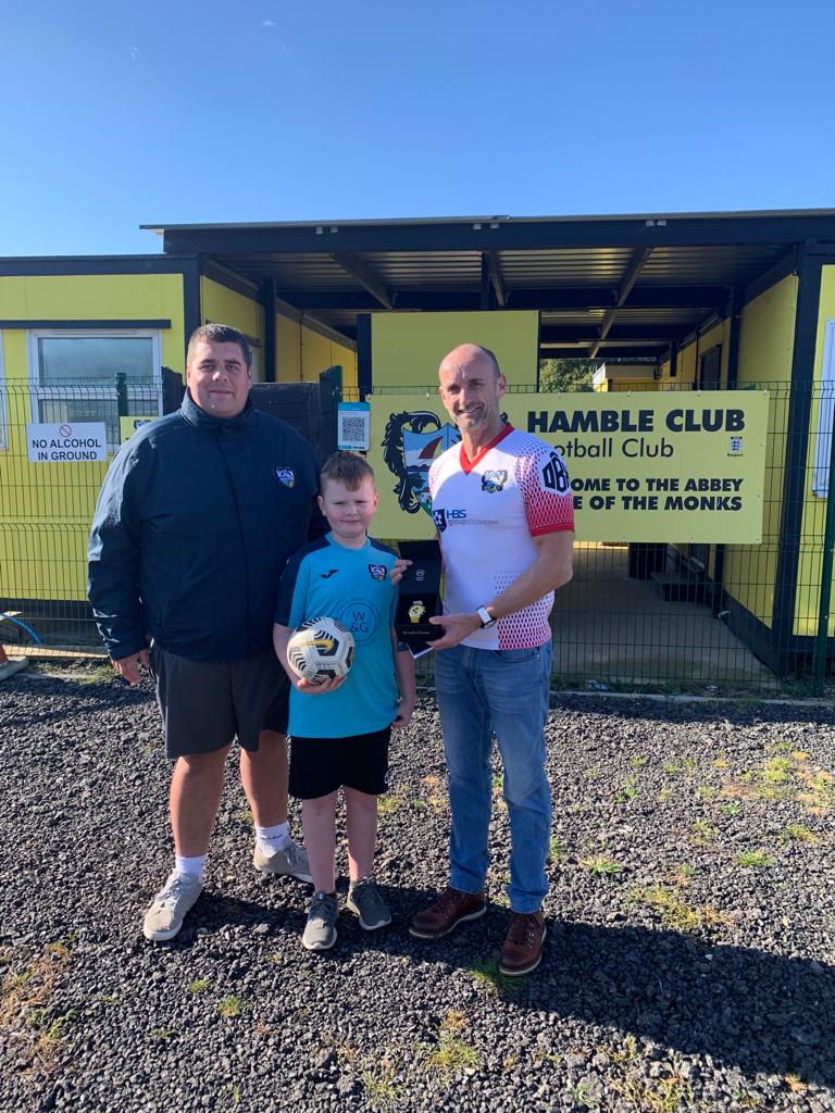 Donating a watch to Hamble Club Football Club