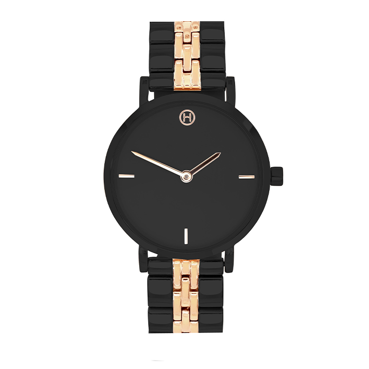 Herts - BUSHEY | Black/Rose Gold Link