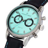 LYJ II San Diego | Aquamarine & Silver Watch | Men's Watches | Hagley West