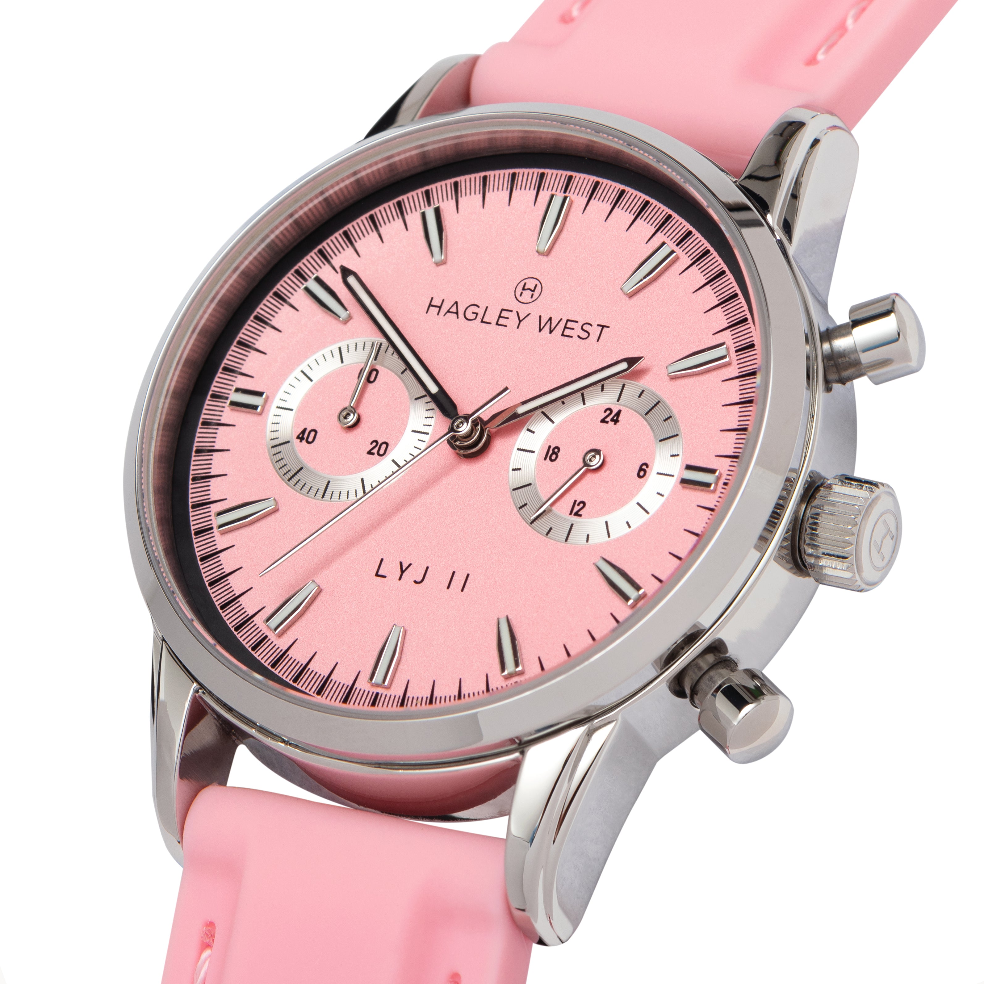 LYJ II Charlotte | Pink & Silver Watch | Women's Watches | Hagley West