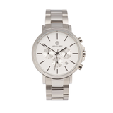 Chrono Collection | White & Silver Watch | Men's Watches | Hagley West