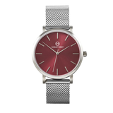 Inspiration Lynda | Red & Silver Watch | Women's Watches | Hagley West