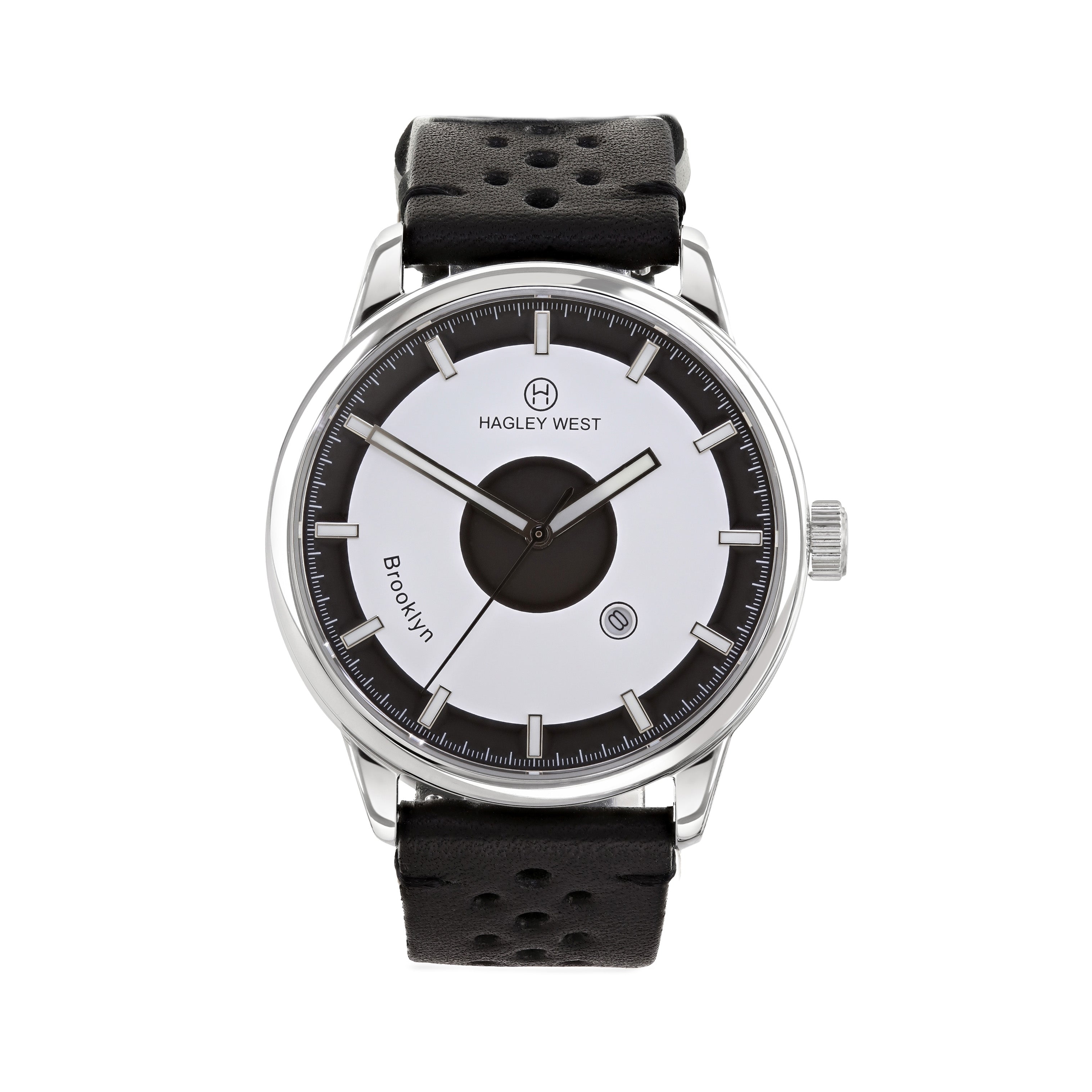 Brooklyn Flat Bush | Black & White Watch | Men's Watches | Hagley West