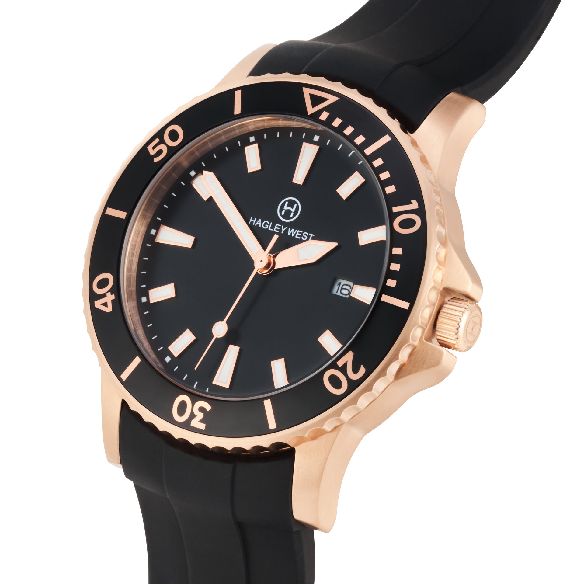 Diver - EDGBASTON | Rose Gold/Black