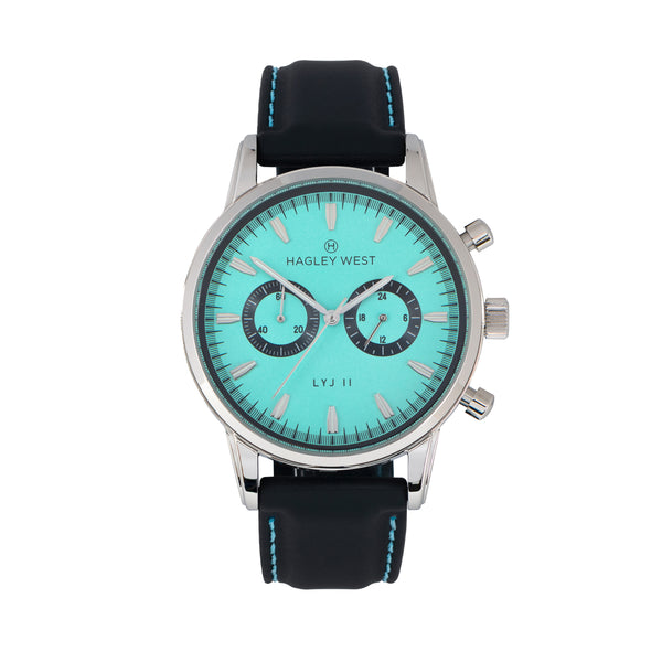 LYJ II San Diego | Aquamarine & Silver Watch | Men's Watches | Hagley West