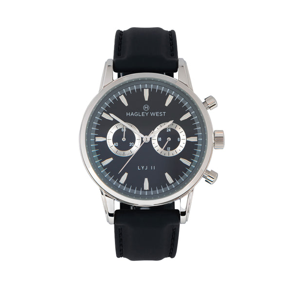 LYJ II Boston | Black & Silver Watch | Men's Watches | Hagley West