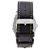 Entrepreneur Creativity | Black & Yellow Leather Watch | Men's Watches | Hagley West