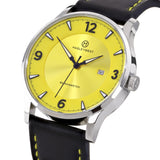 Entrepreneur Creativity | Black & Yellow Leather Watch | Men's Watches | Hagley West